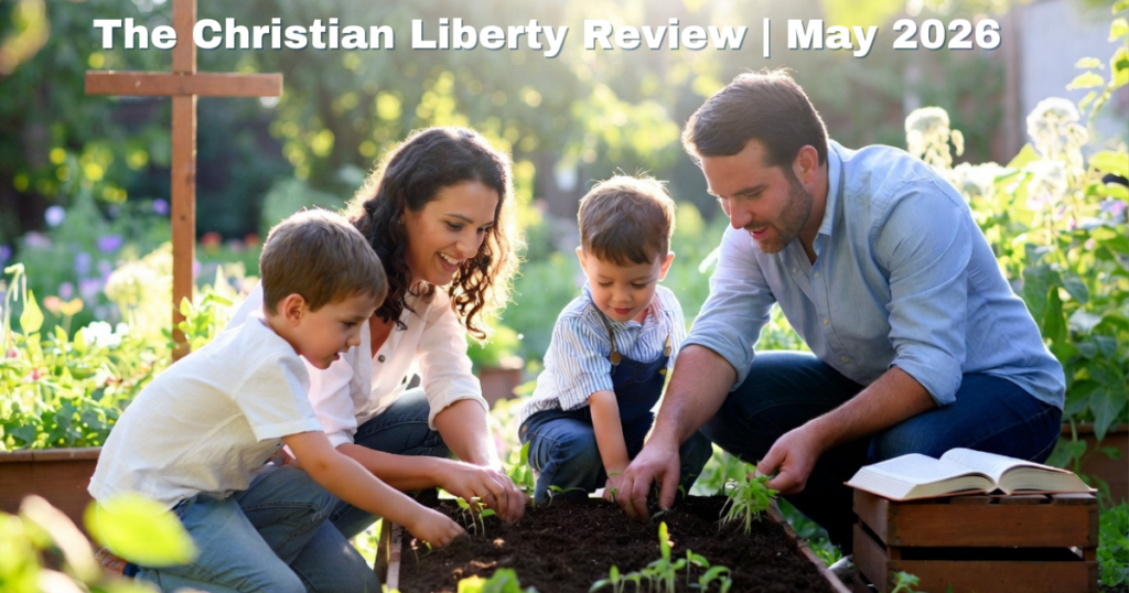 Homeschool family gardening